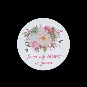 Bridal Shower Favor Stickers, set of 24